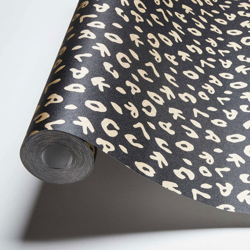 Leopard - Karl Lagerfeld Wallpaper - Black