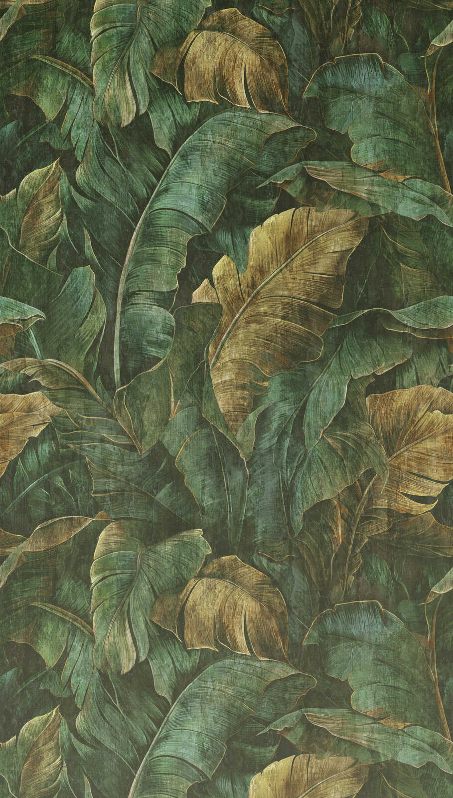 The Wall 4 - Hybrid Wallpaper Mural - Dreamy Leaf