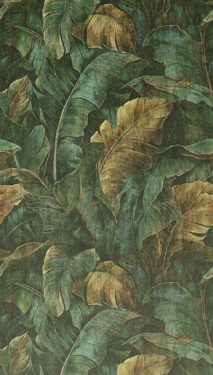 The Wall 4 - Hybrid Wallpaper Mural - Dreamy Leaf