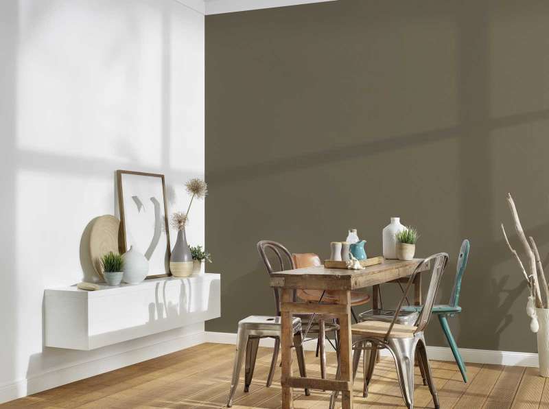 Art of Eden Plain Coordinate Wallpaper - Chocolate Brown