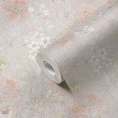 Secret Garden - Floral Wallpaper - Pink