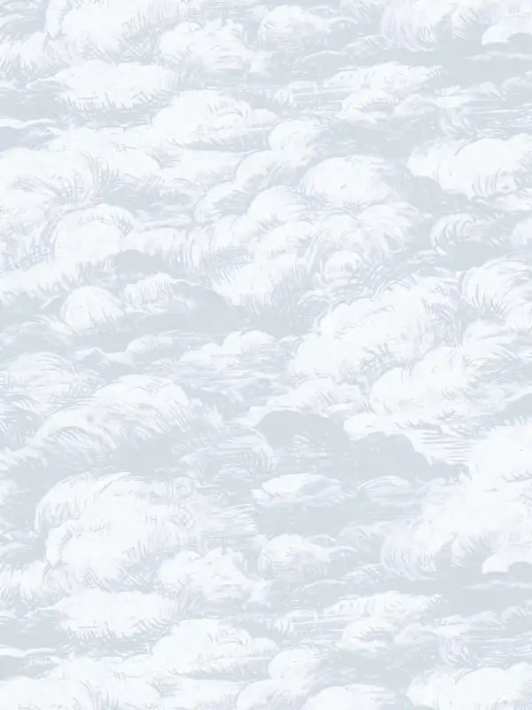 Sample - Cloudy Cloud Wallpaper - White