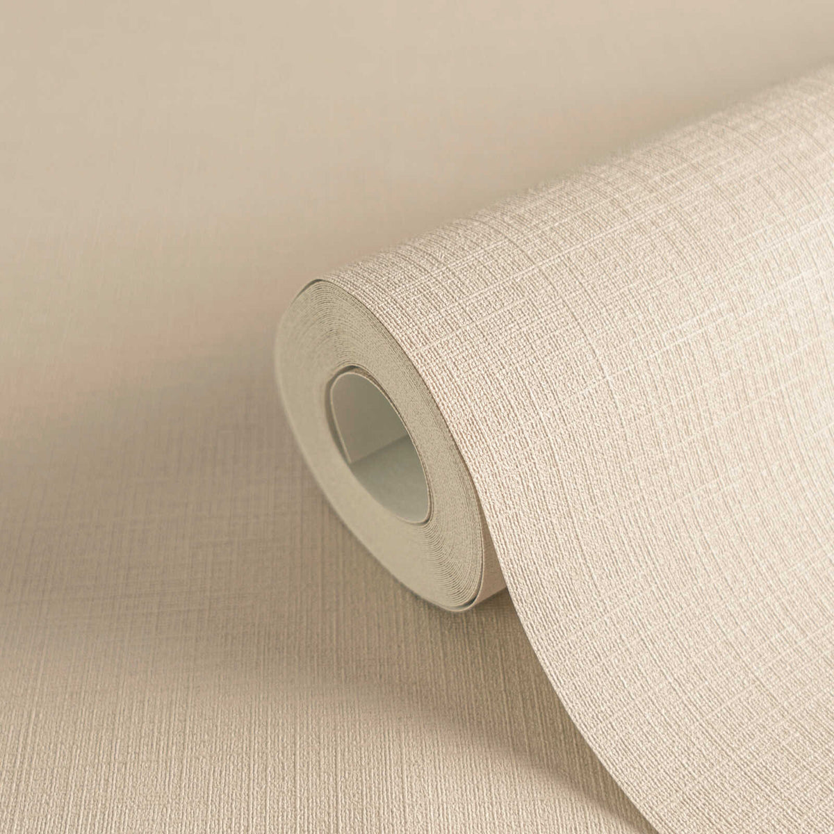 Linea Linen Texture Vinyl Wallpaper – Taupe