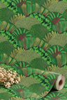 Fanned Trees Wallpaper – Green