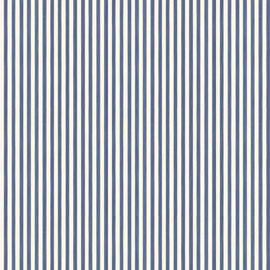 Closet Stripes Wallpaper - Indigo Blue/Off-White