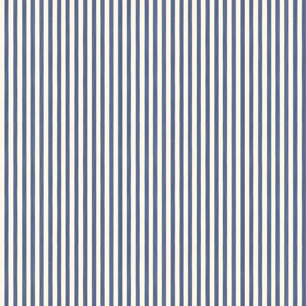 Sample - Closet Stripes Wallpaper - Indigo Blue/Off-White