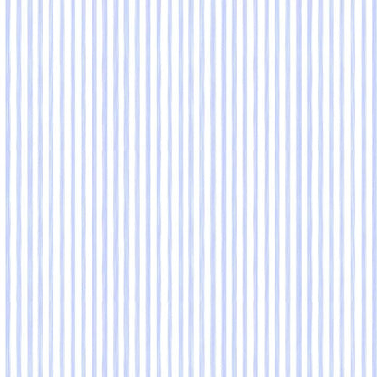 Closet Stripes Wallpaper - Sky Blue/Cream