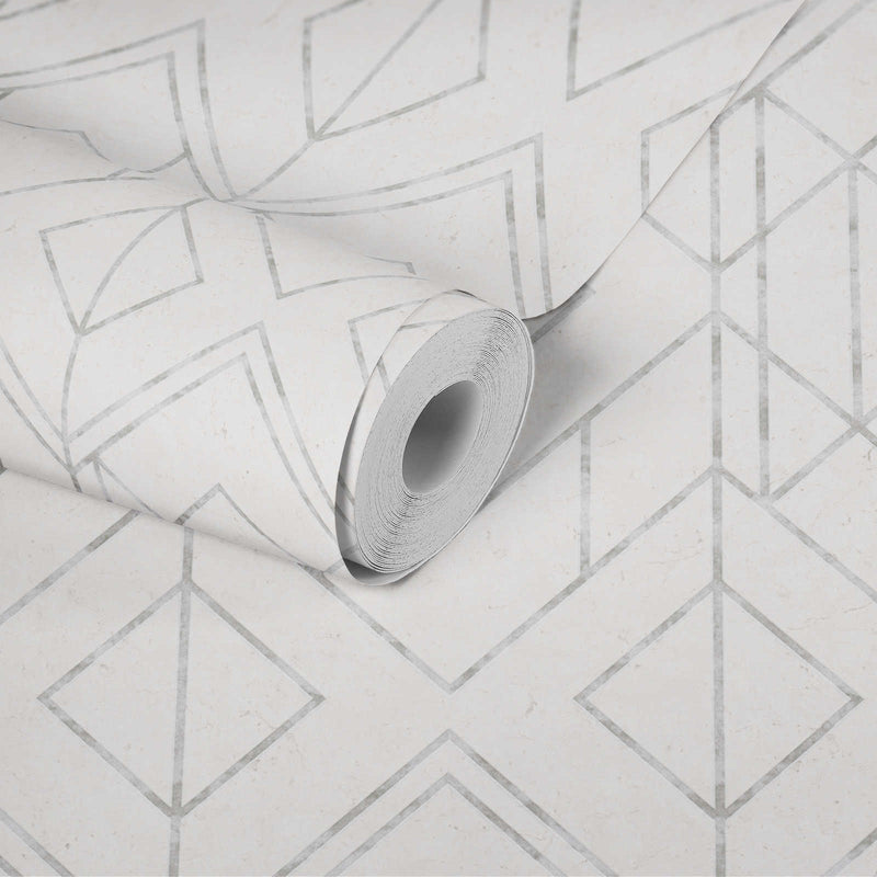 Metallic Graphics - Grey - White