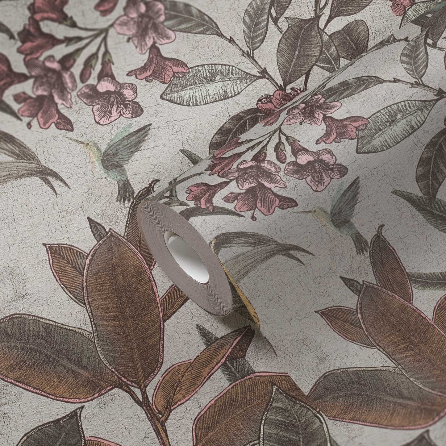 Cockatoo Jungle Wallpaper - Cream