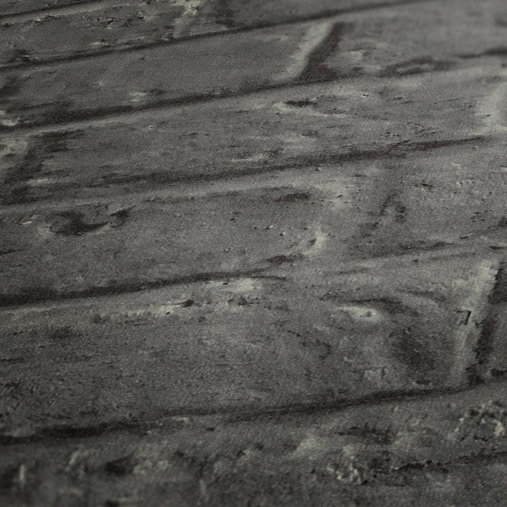 Brick Wall Wallpaper - Charcoal Grey - 48 Rolls Due July 2026