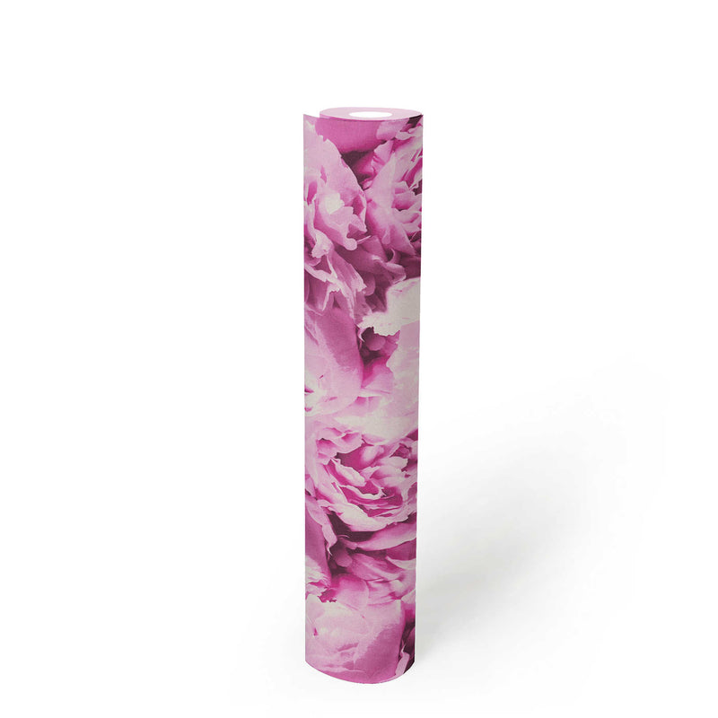 Peony Wallpaper - Bright Pink