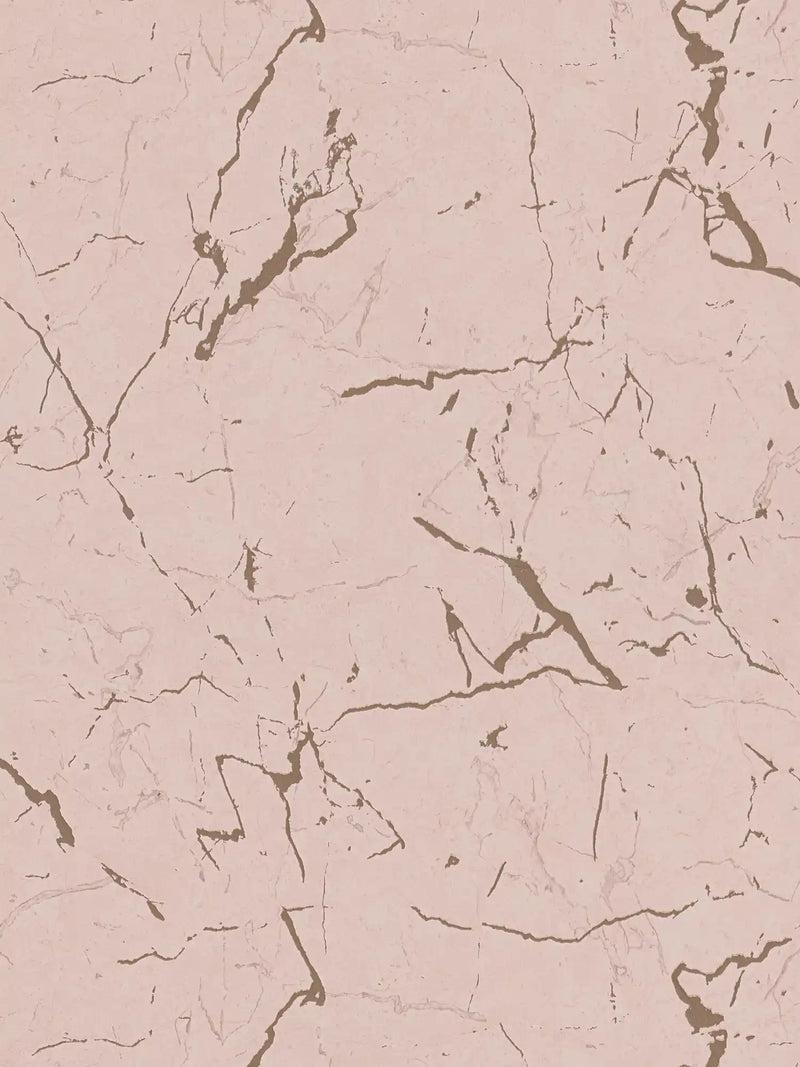 Sample - Marble Wallpaper - Metallic/Pink