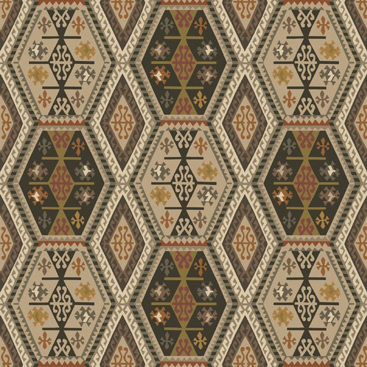 Mulberry Home Buckland Wallpaper - Woodsmoke