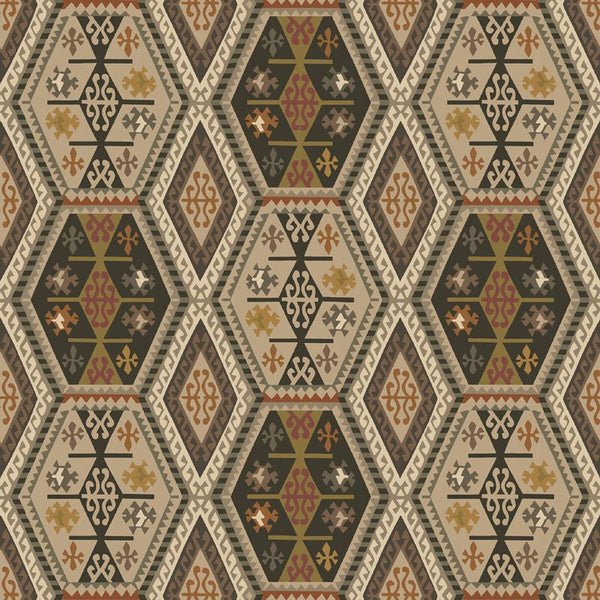 Sample - Mulberry Home Buckland Wallpaper - Woodsmoke