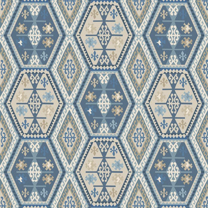 Mulberry Home Buckland Wallpaper - Blue