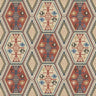 Mulberry Home Buckland Wallpaper - Red/Blue