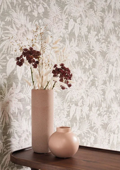 Fern Wallpaper - Taupe Pink - Discontinuing LAST 3 Rolls