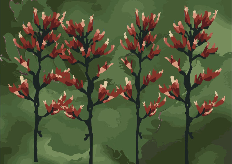 Flaxpod - NZ Wallpaper Mural Series