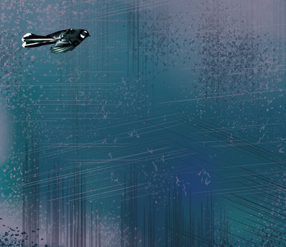 Flight of the Tui - Custom Sized Wallpaper Mural (per m2)