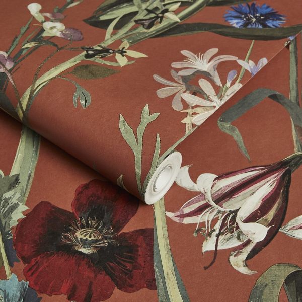 Flora Delanica Hybrid Mural Wallpaper - House of Hackney
