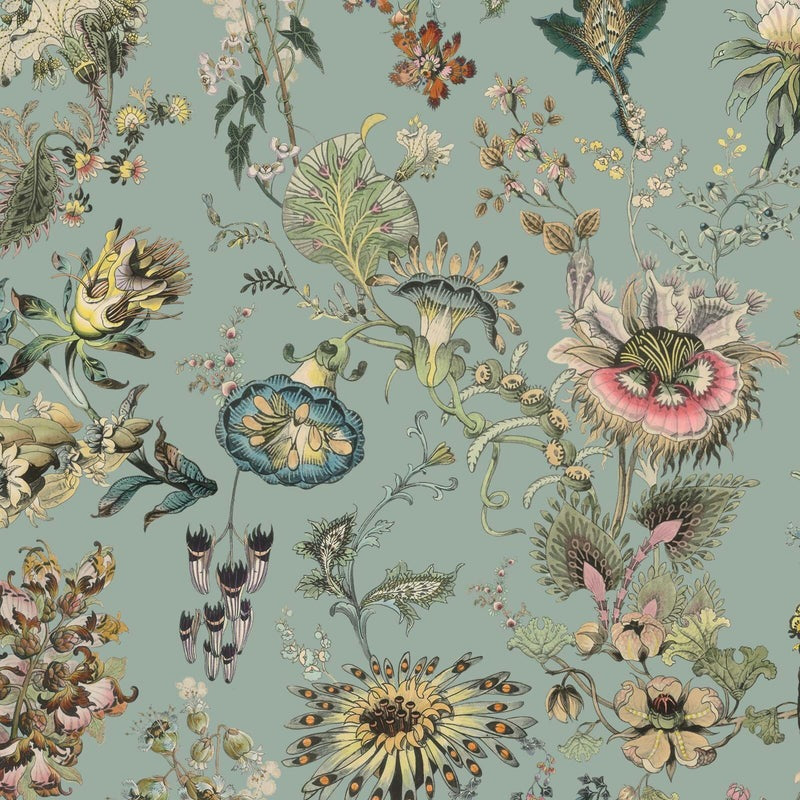 Florafantasia Hybrid Mural Wallpaper - House of Hackney - Sky Blue