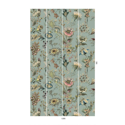 Florafantasia Hybrid Mural Wallpaper - House of Hackney - Sky Blue