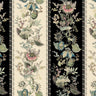 Florafantasia Hybrid Mural Wallpaper - House of Hackney - Noir Stripe