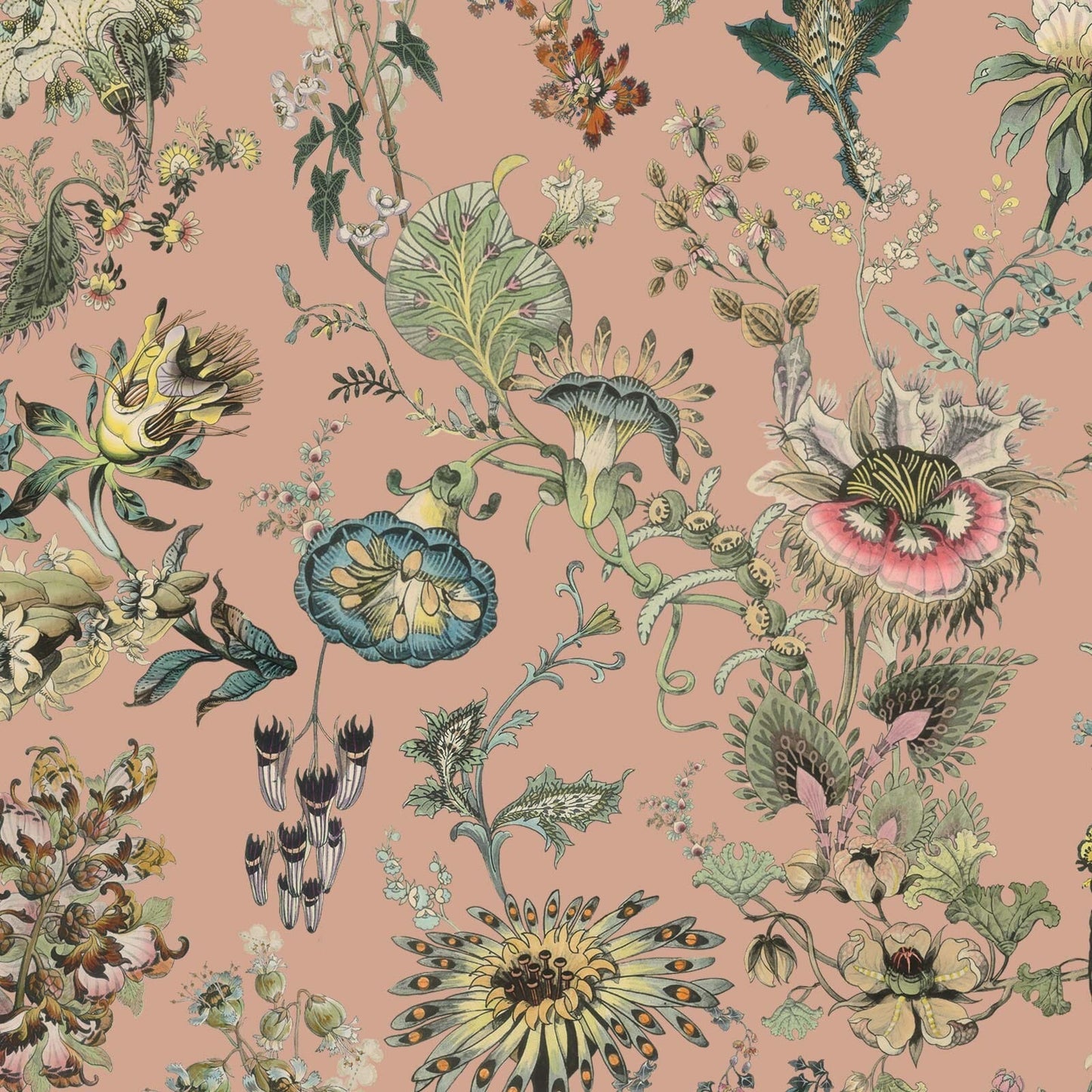 Florafantasia Hybrid Mural Wallpaper - House of Hackney - Bisque Pink
