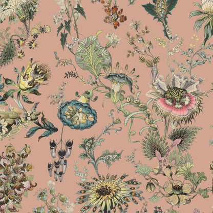 Florafantasia Hybrid Mural Wallpaper - House of Hackney - Bisque Pink