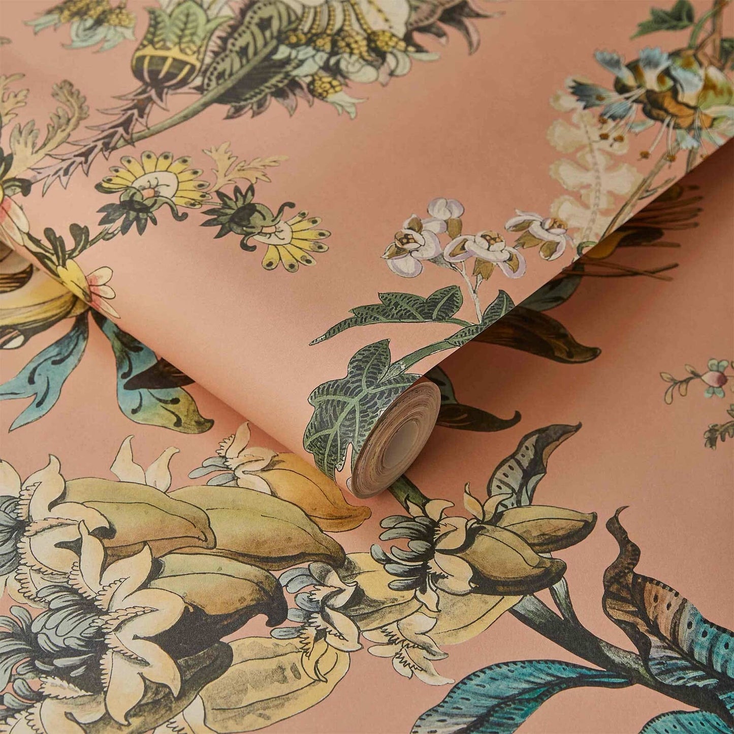 Florafantasia Hybrid Mural Wallpaper - House of Hackney - Bisque Pink
