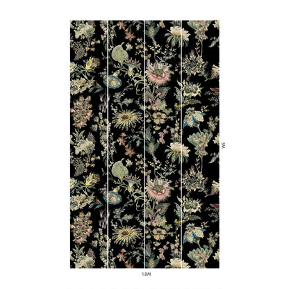 Florafantasia Hybrid Mural Wallpaper - House of Hackney - Noir