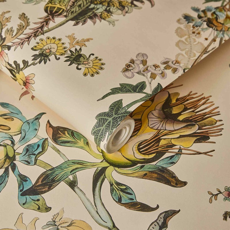 Florafantasia Hybrid Mural Wallpaper - House of Hackney - Ecru