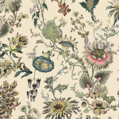 Florafantasia Hybrid Mural Wallpaper - House of Hackney - Ecru