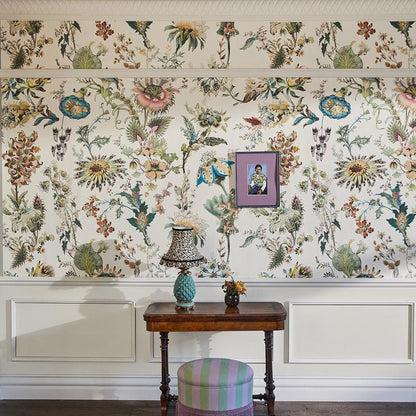Florafantasia Hybrid Mural Wallpaper - House of Hackney - Ecru