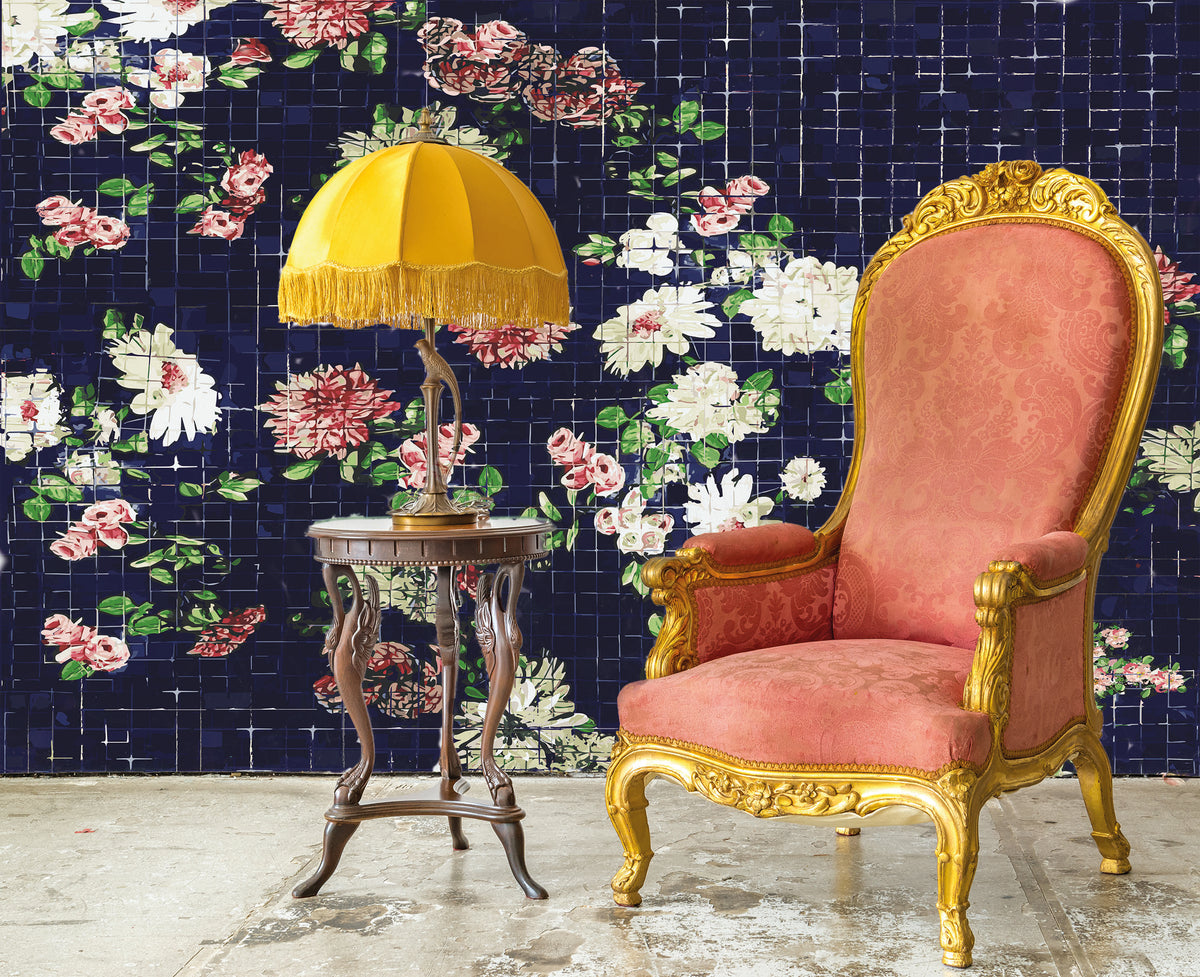 Sample – Floral Tiles - NZ Wallpaper Series