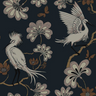 Egrets Florence Broadhurst Wallpaper - Midnight
