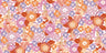 Flower Power - Custom Sized Wallpaper Mural (per m2) - Raspberry Mood