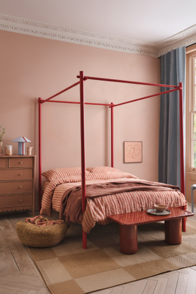 Uni Mat Wallpaper - Rose Poudre
