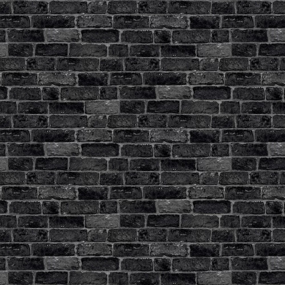 House Brick Wallpaper - Charcoal