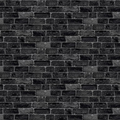 House Brick Wallpaper - Charcoal