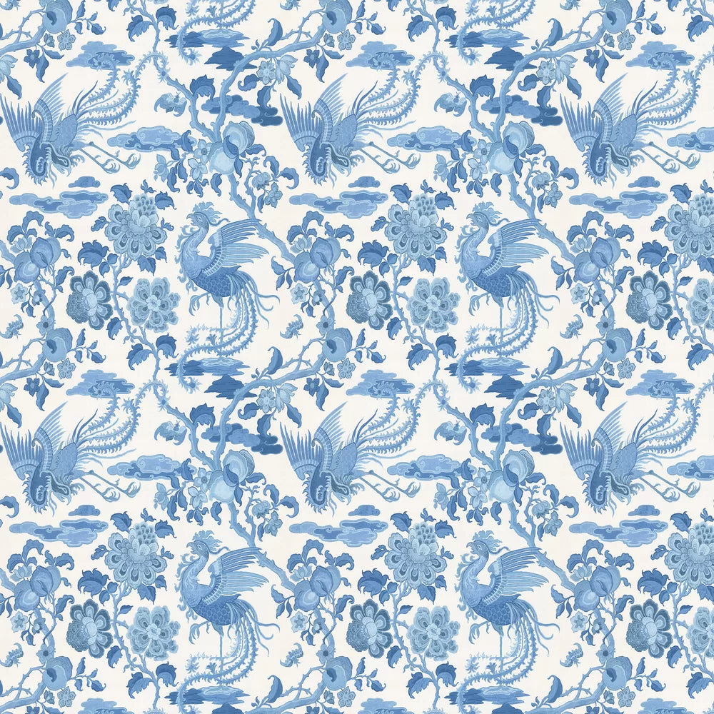 Chifu Chinoiserie Wallpaper - Blue