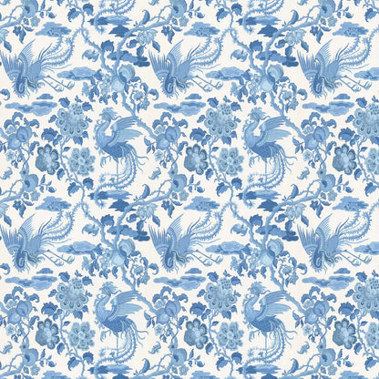 Chifu Chinoiserie Wallpaper - Blue
