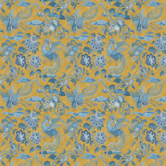 Chifu Chinoiserie Wallpaper - Ochre
