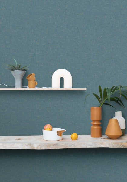 Gaze Metal Wallpaper - Teal