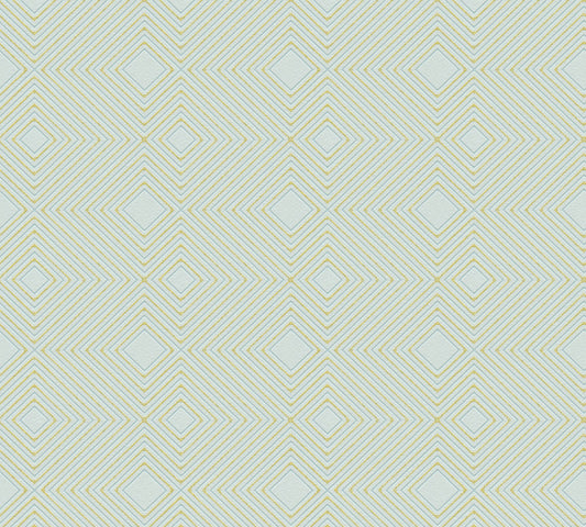 Geometric Glitter Effect Wallpaper - Pale Green - Last 38 Rolls Arriving January 2027