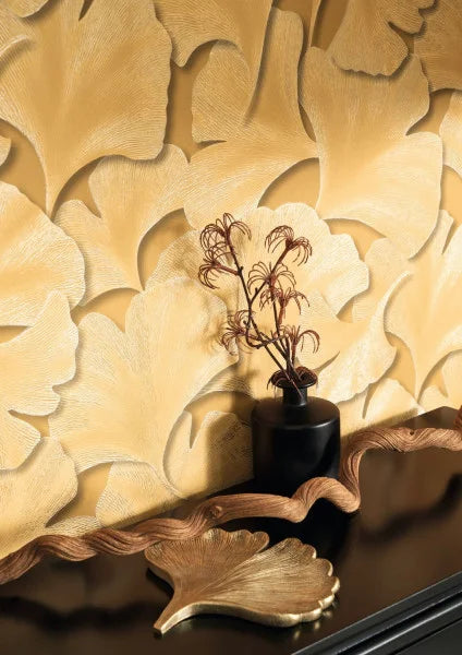 Biloba Ginkgo Wallpaper - Ochre