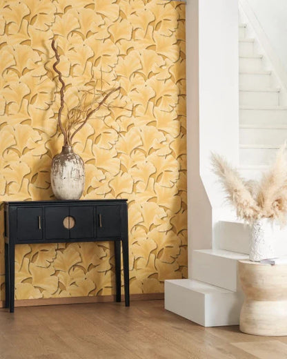 Biloba Ginkgo Wallpaper - Ochre