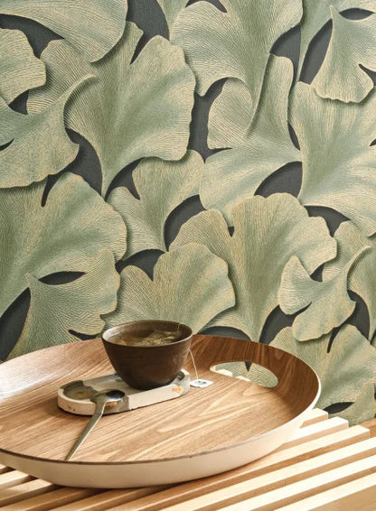 Biloba Ginkgo Wallpaper - Lighter Green