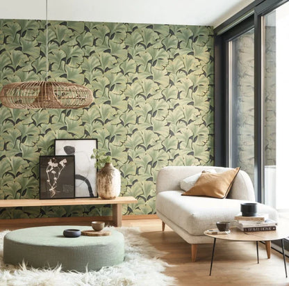 Biloba Ginkgo Wallpaper - Lighter Green