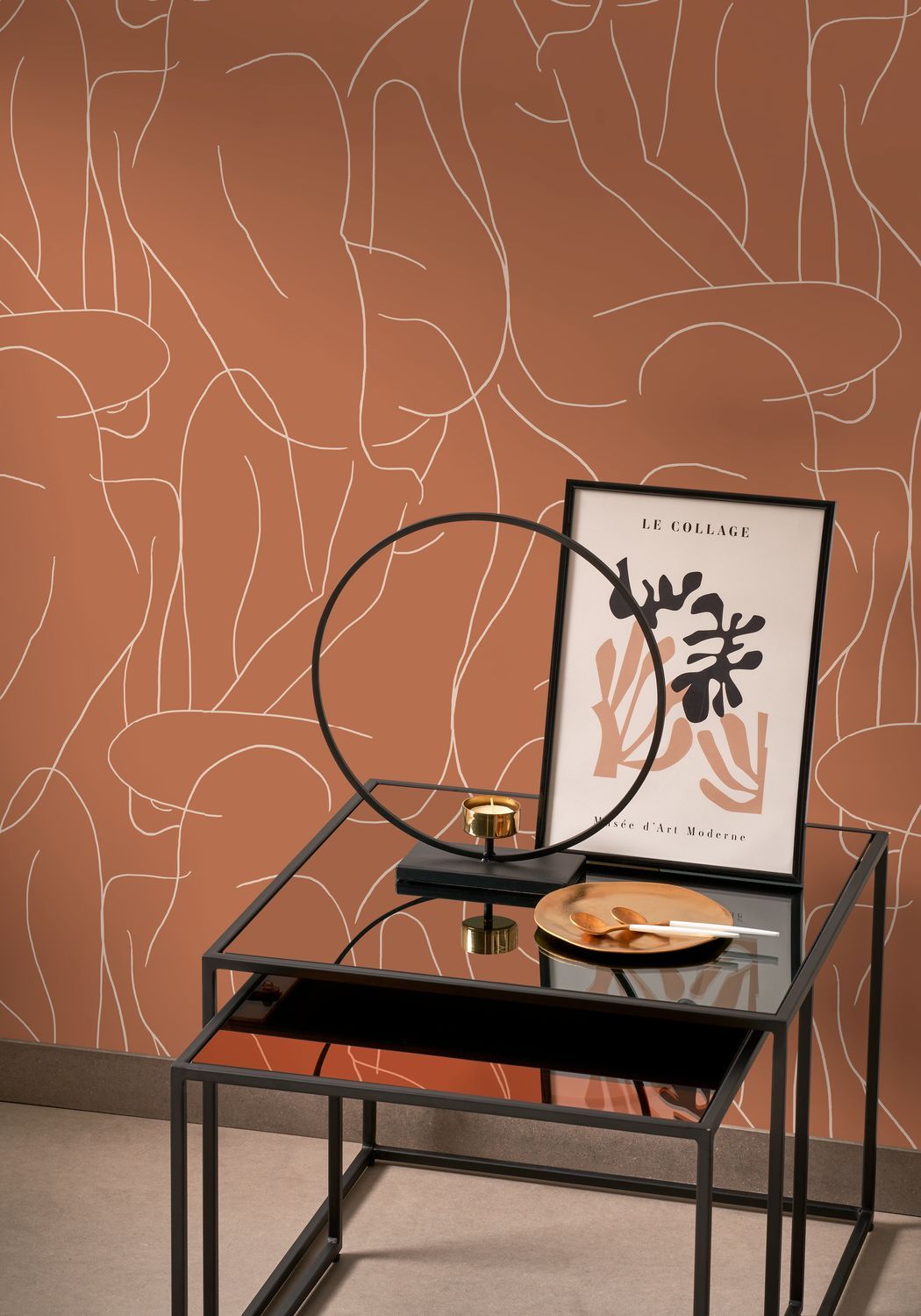 Academy Wallpaper - Terracotta